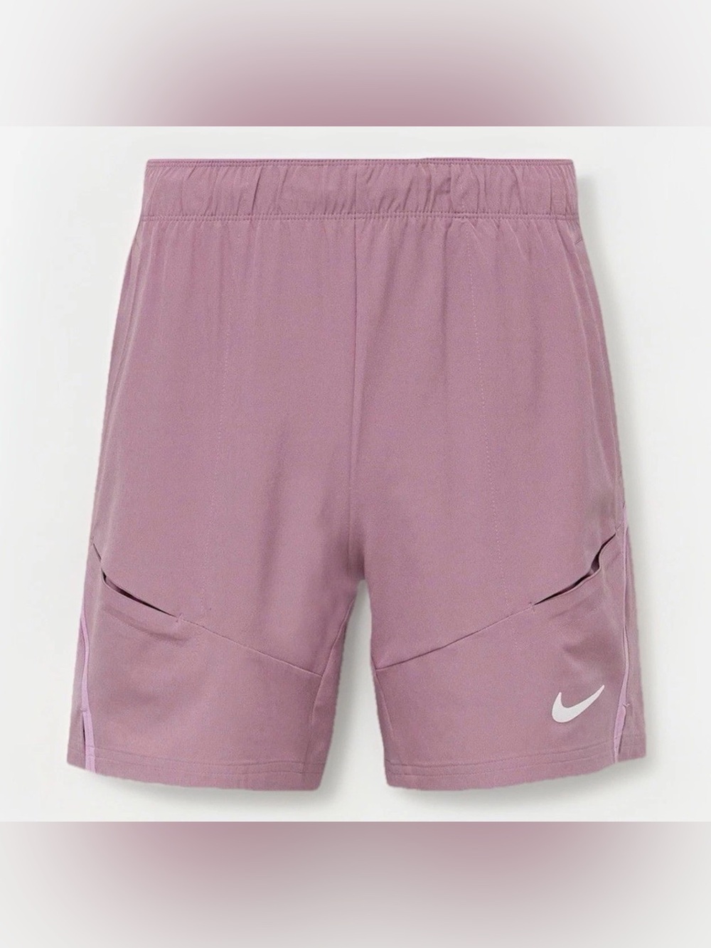 Nike Court Dri-Fit Advantage Tennis 9" Shorts Lilac FD5325-523 Men's Size Small